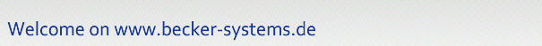 Welcome on www.becker-systems.de
